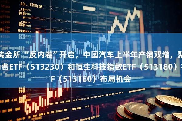 传金所 “反内卷”开启，中国汽车上半年产销双增，聚焦港股消费ETF（513230）和恒生科技指数ETF（513180）布局机会